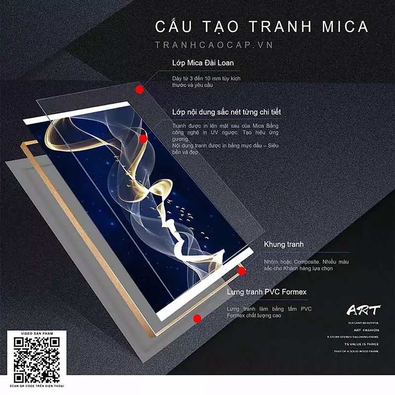 Tranh Mica Bóng Gương AZ3-0218