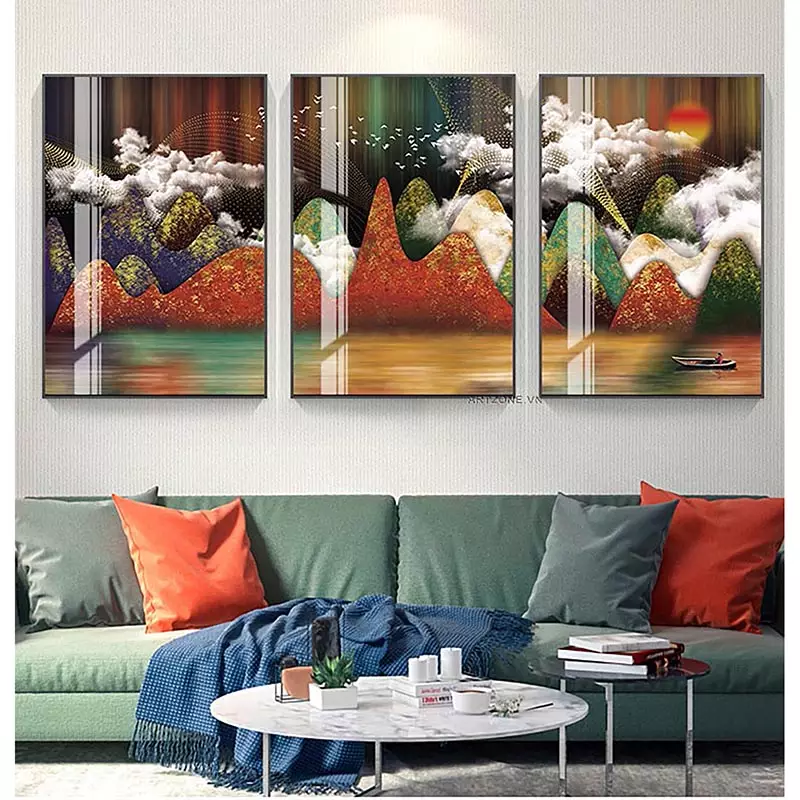 Art reflection with Mica painting