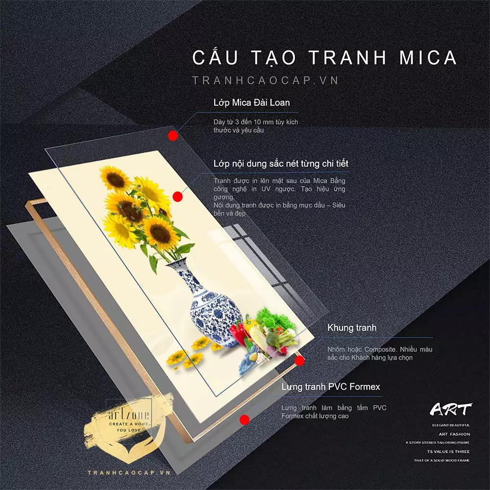 Tranh Mica Bóng Gương 7