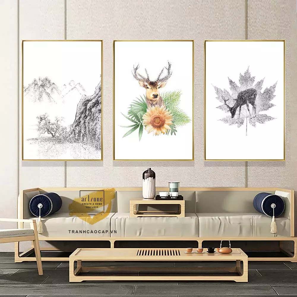 Tranh Mica tương tác với ánh sáng