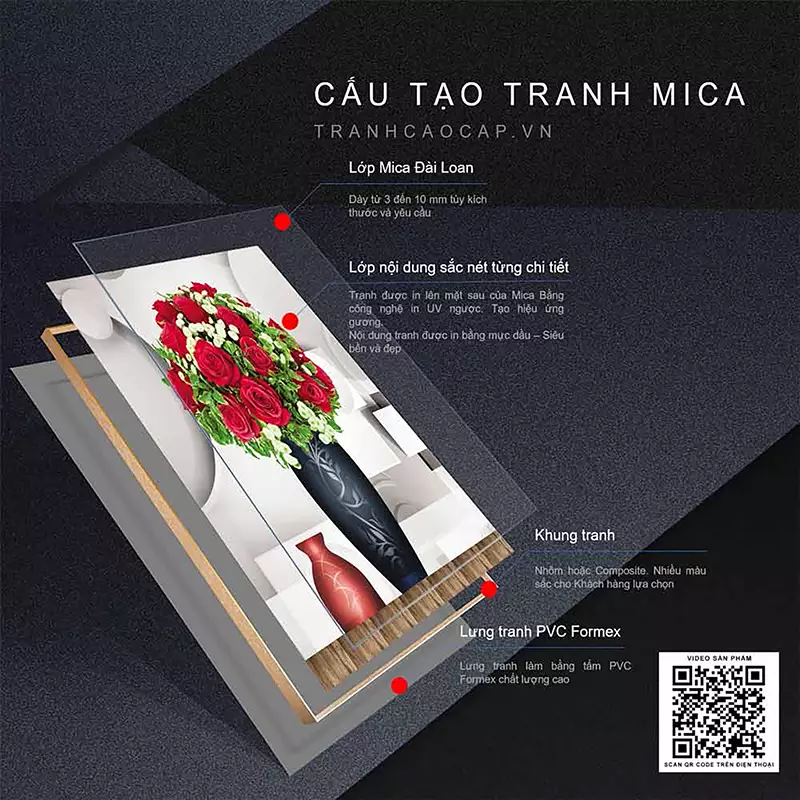 Bức tranh AZ3-0346-MICA thể hiện vẻ đẹp thiên nhiên