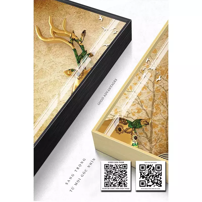 Bức tranh Mica AZ3-0306 trong không gian sống