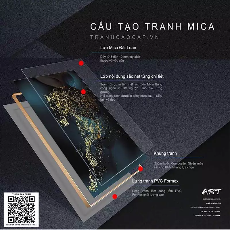 Bức tranh AZ3-0189-MICA với màu sắc hài hòa