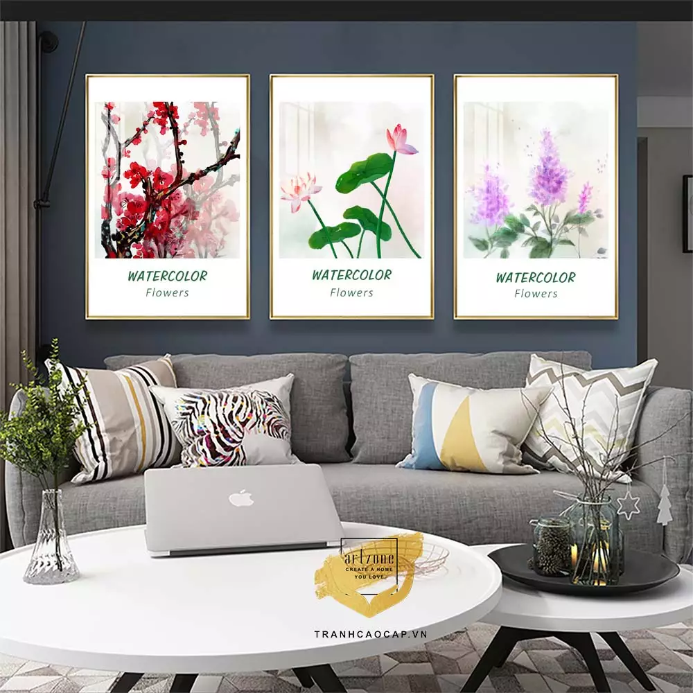 Thiết kế nội thất với tranh Mica