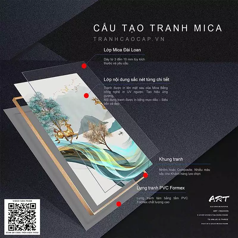 Bức tranh Mica AZ3-0151 sản phẩm 4