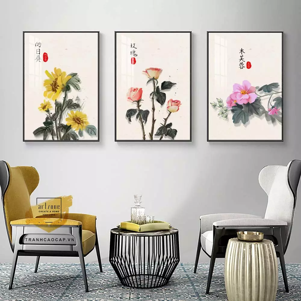 Tranh mặt trời mica