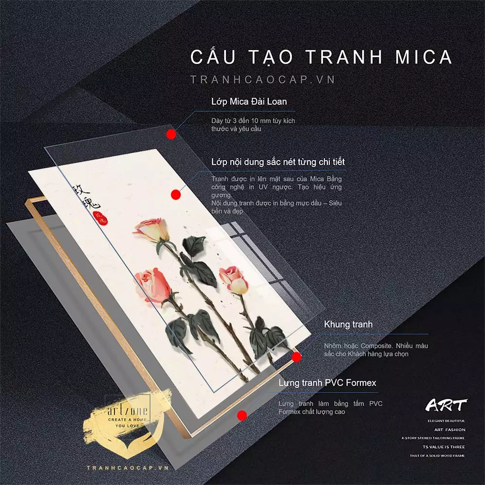 Tranh trừu tượng mica