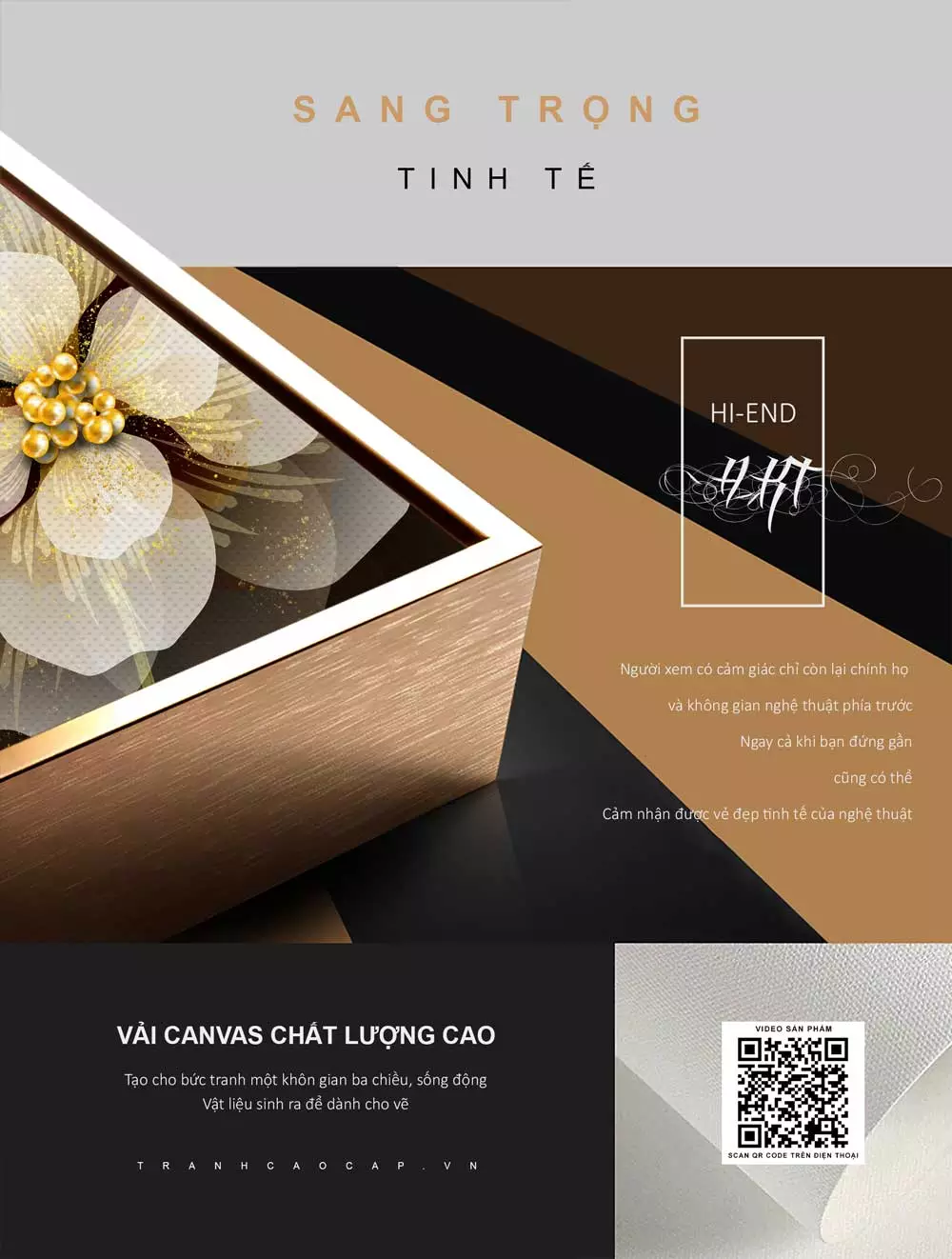 Tranh hoa lá bốn cảnh