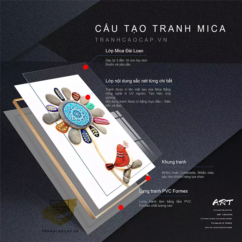 Tranh mica hoa lá cao cấp vẻ đẹp hiện đại Tranh mica hoa lá cao cấp vẻ đẹp hiện đại