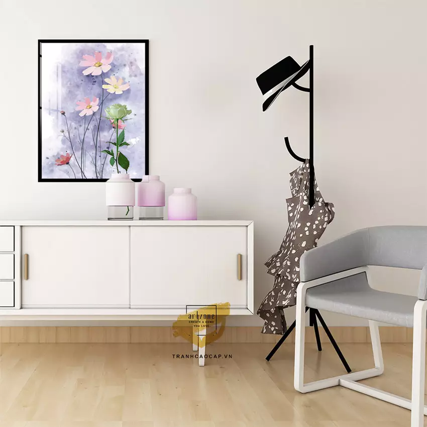 Tranh mica hoa lá vẻ đẹp tự nhiên