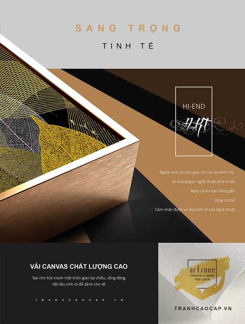 Tranh Mica Hoa Lá Đơn Giản - Trang trí phòng ngủ thêm sang trọng