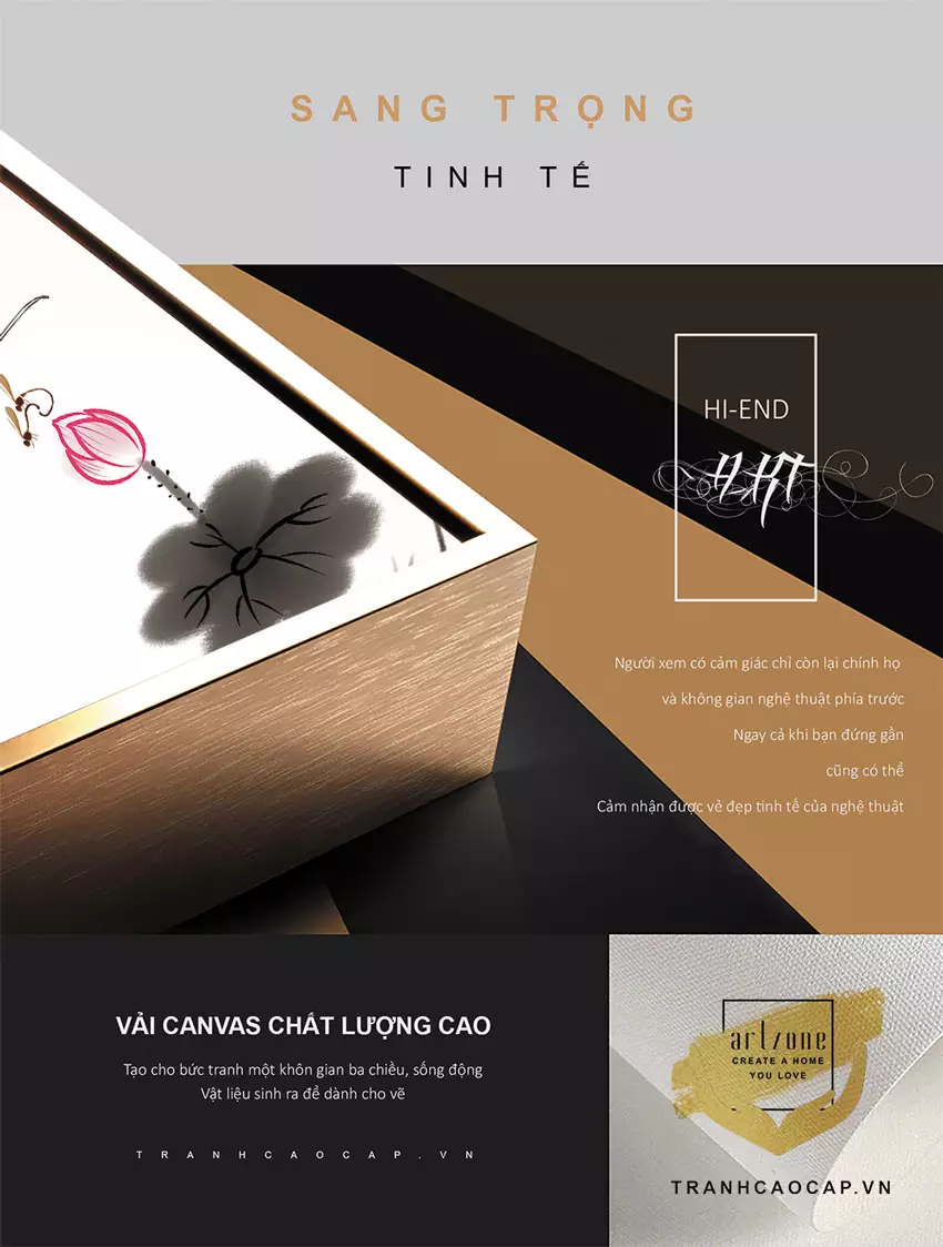 Tranh trang trí phòng ngủ với chất liệu Mica cao cấp