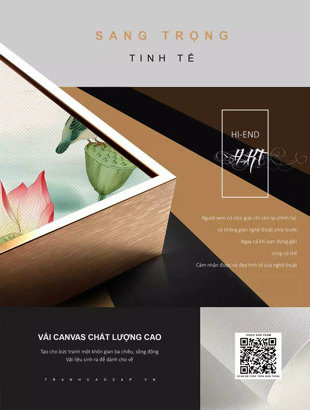 Tranh hoa sen mica nghệ thuật