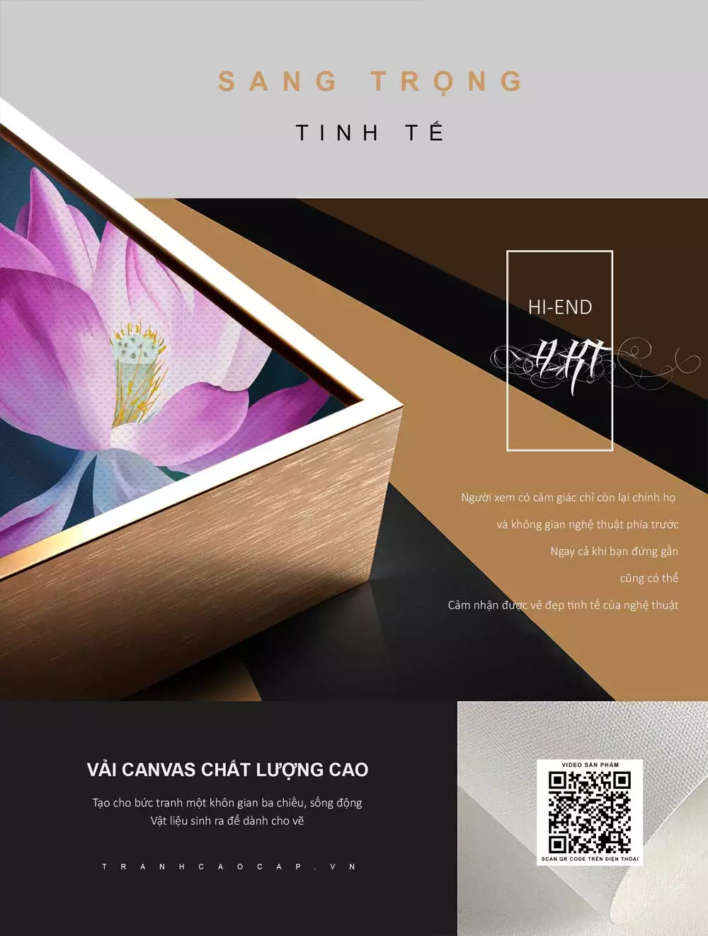 Tranh hoa sen mica cao cấp