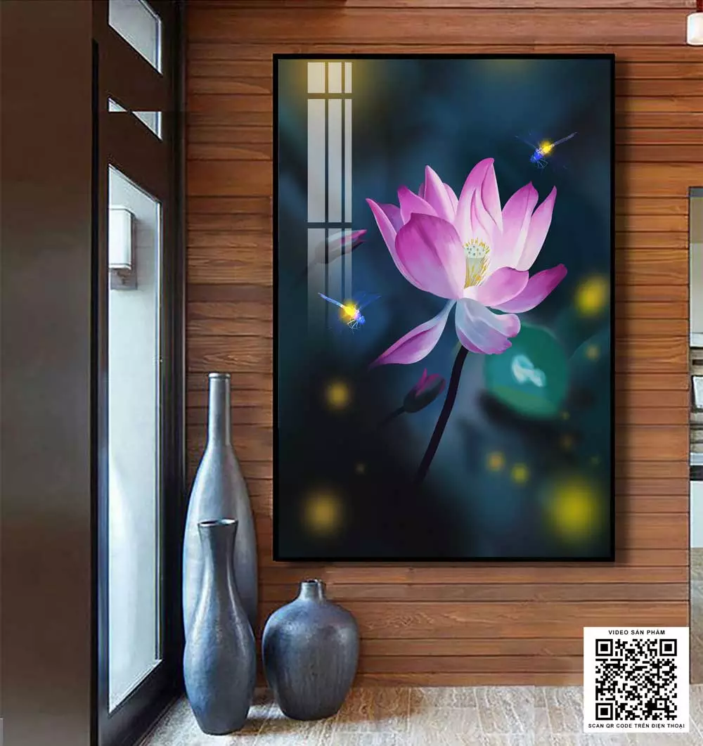 Tranh hoa sen mica - Món quà ý nghĩa cho người thân