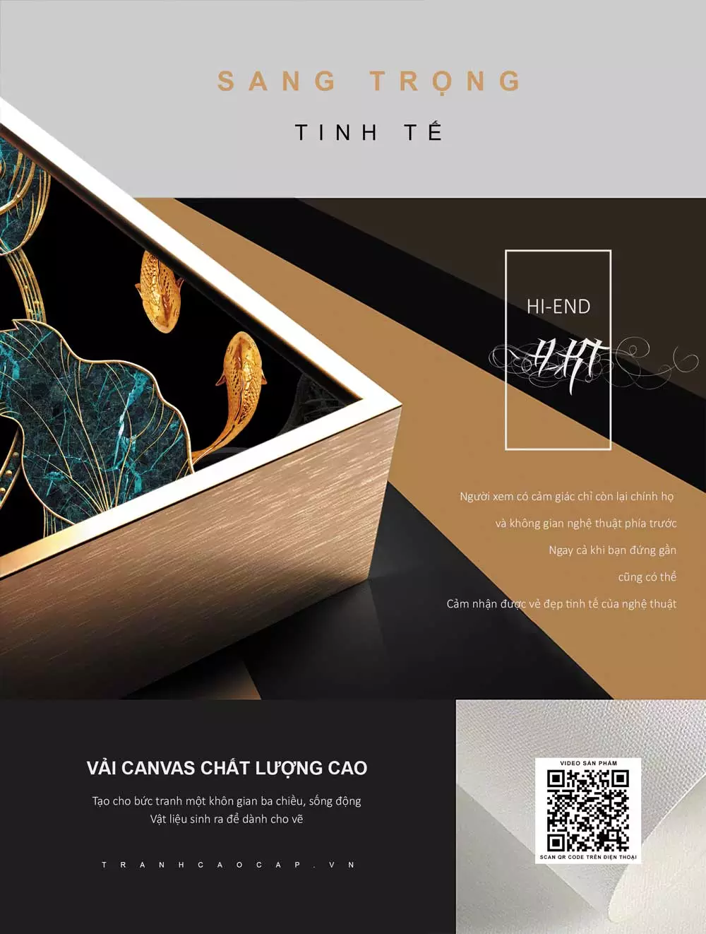 Lựa chọn kích thước tranh phù hợp với không gian