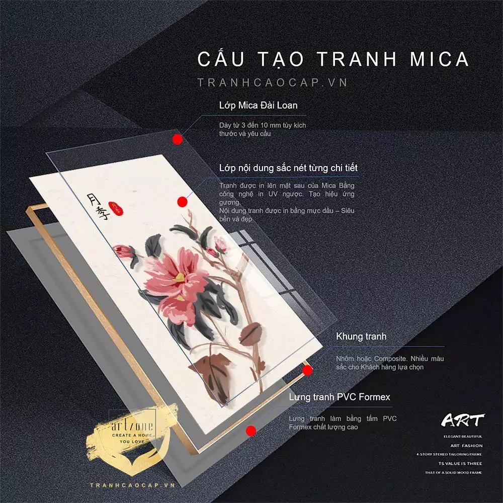 Bức tranh mica nhẹ nhàng 7