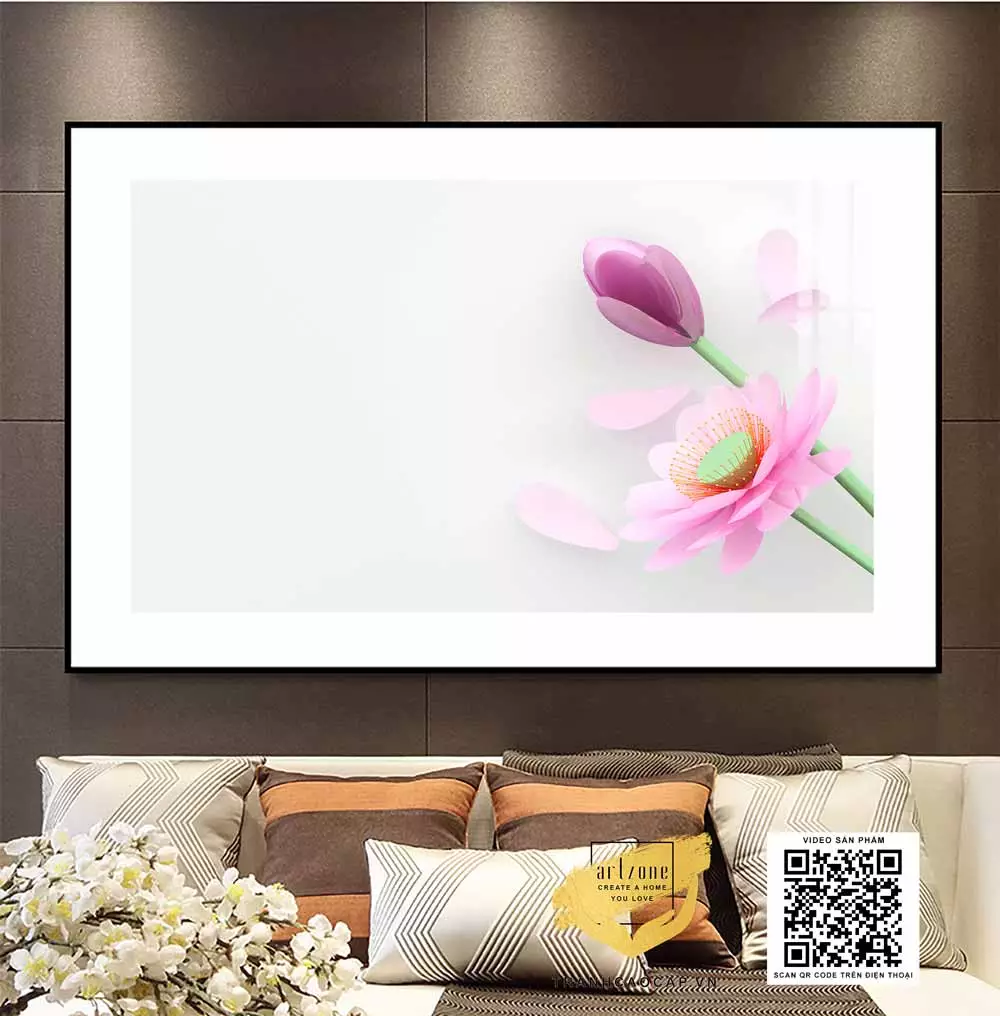 Tranh hoa lá mica - Vẻ đẹp vượt thời gian