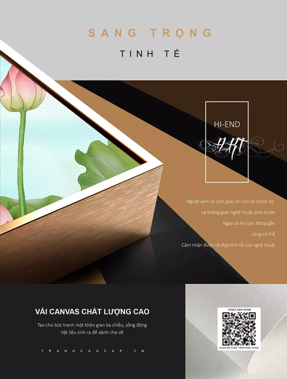 Tranh hoa sen mica độ bền cao