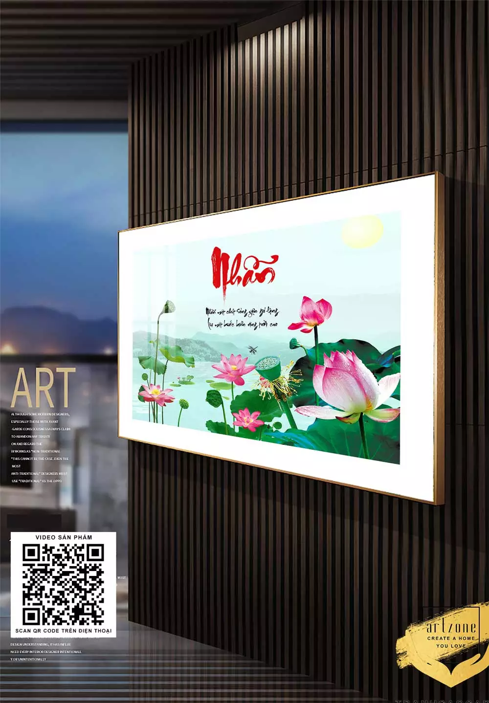Tranh Mica Sen Nở - Biểu tượng của sự thuần khiết