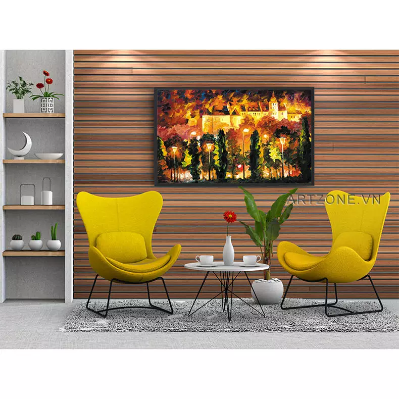 Bức tranh là điểm nhấn thể hiện phong cách cá nhân của gia chủ