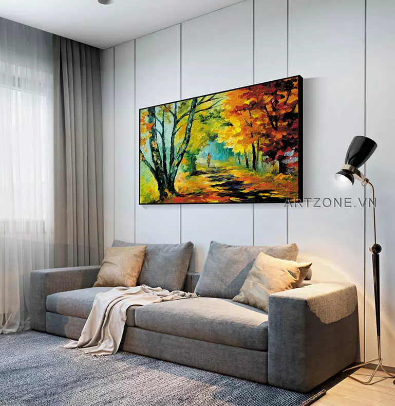 Sự tương phản giữa hai nửa trong tranh Hai Nửa Rừng Bulo