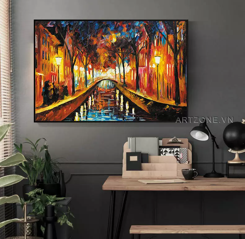 Cách treo tranh đúng độ cao