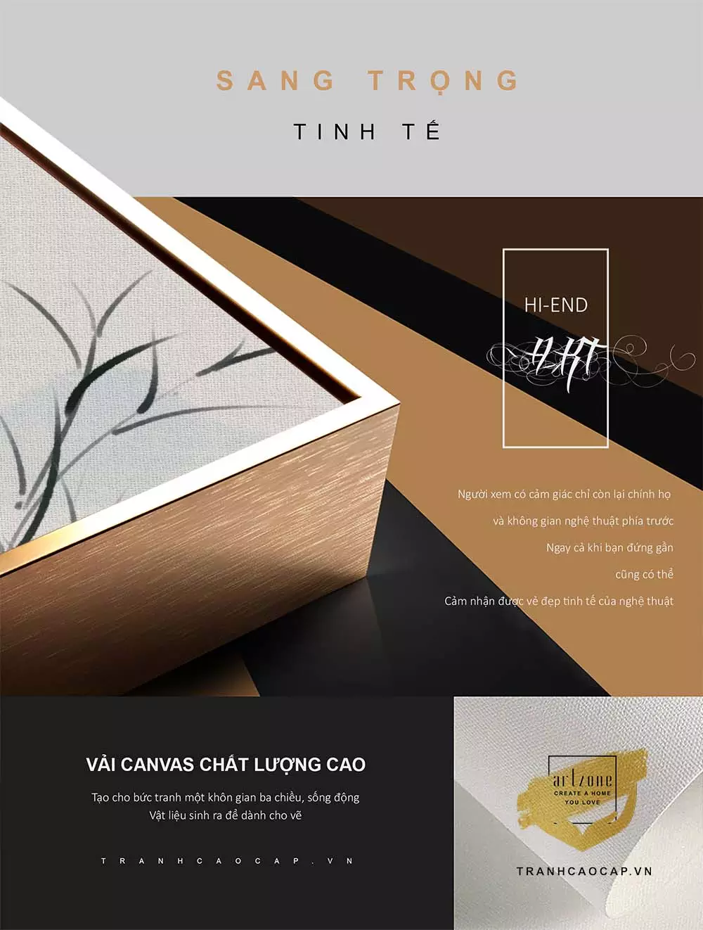 Bức tranh Mica AZ3-0410 tại phòng khách