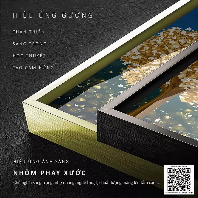 Tranh treo tường chất liệu Mica