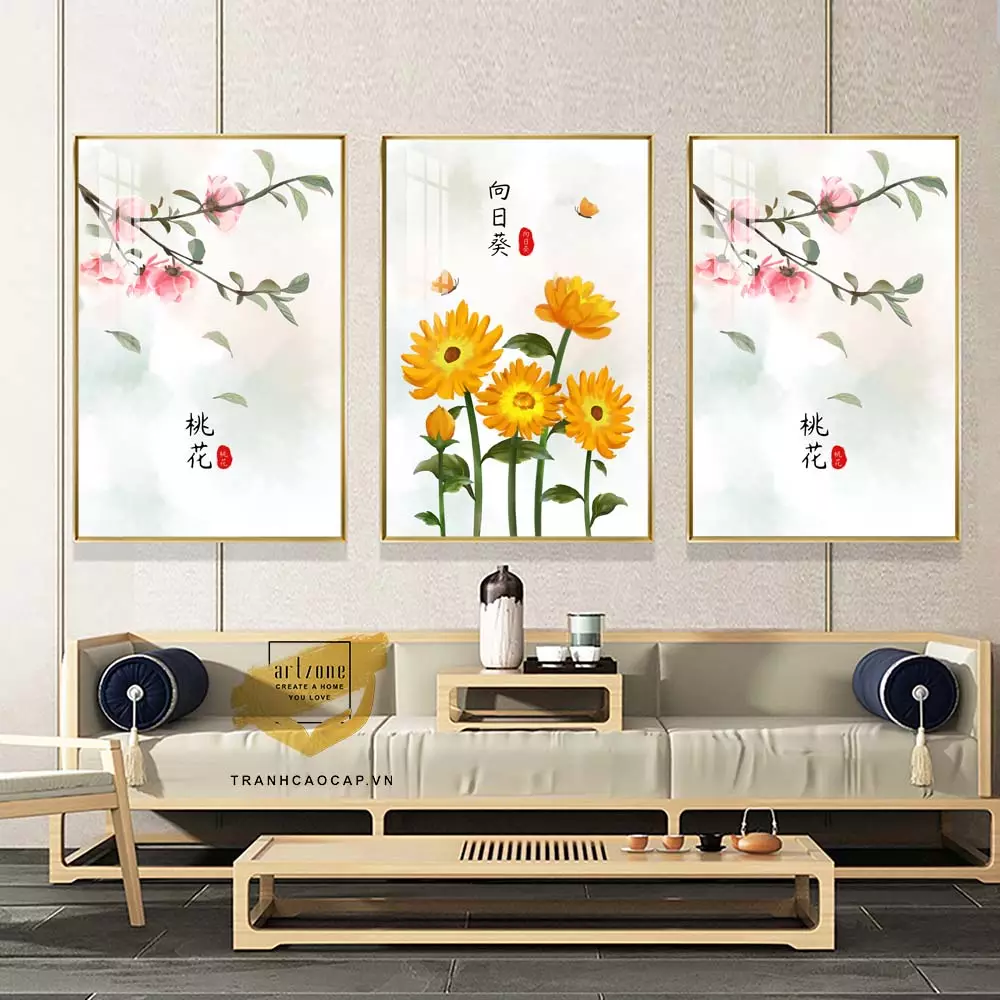 Tranh mica AZ3-0411 - Khung cảnh sông nước