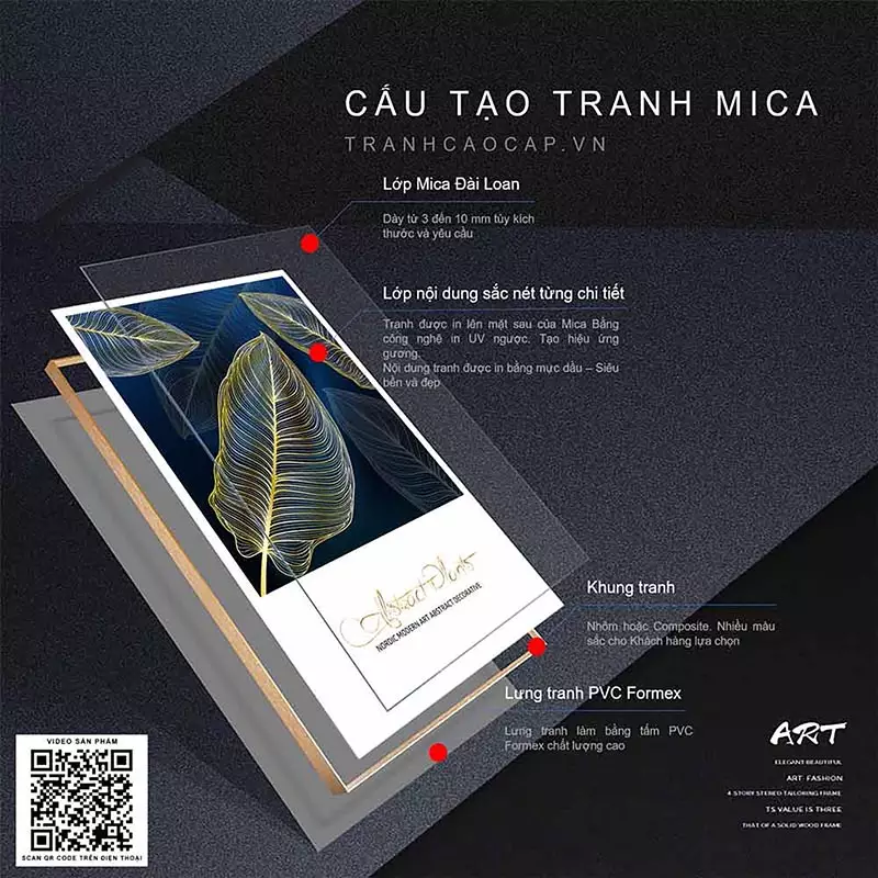 Chất liệu mica cao cấp