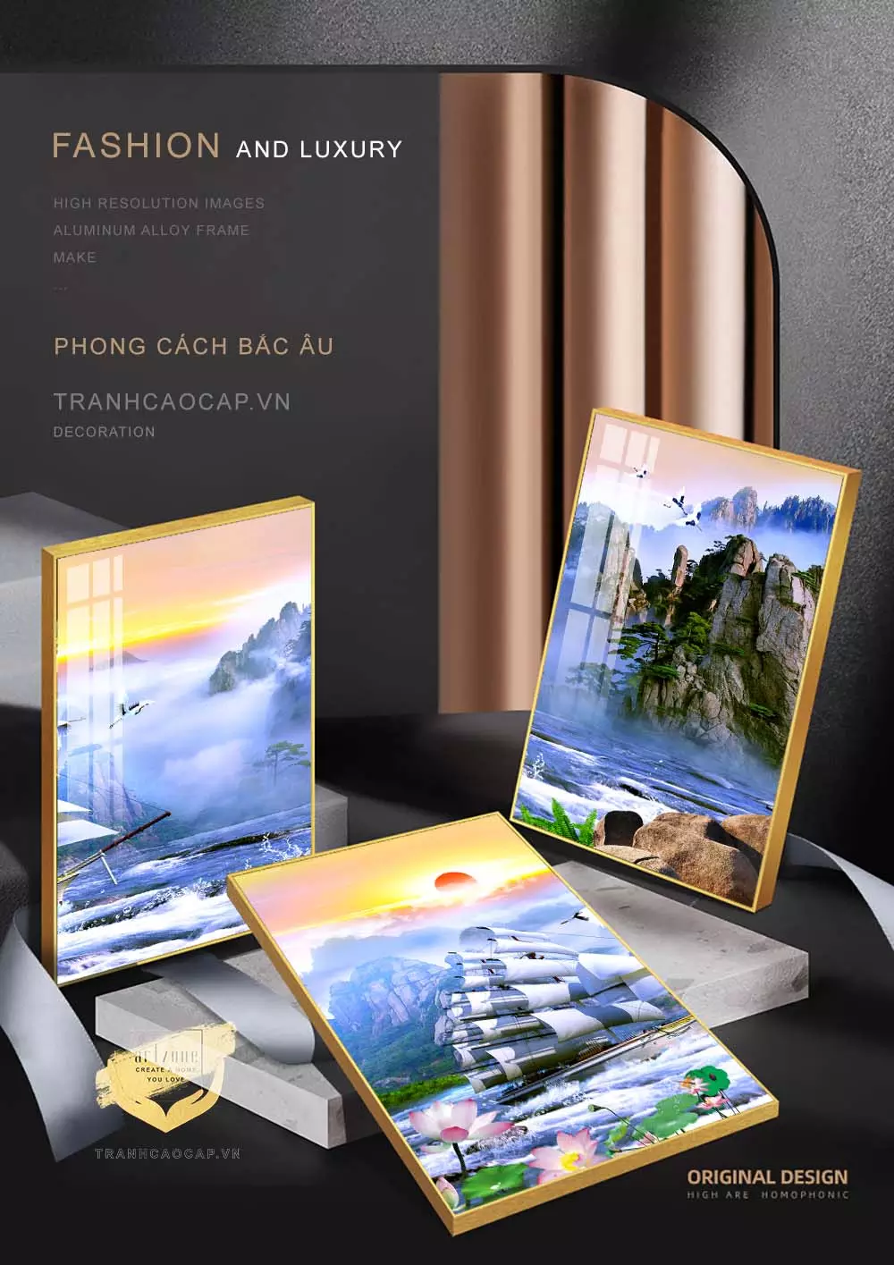 Bức trang trí phòng khách đẹp