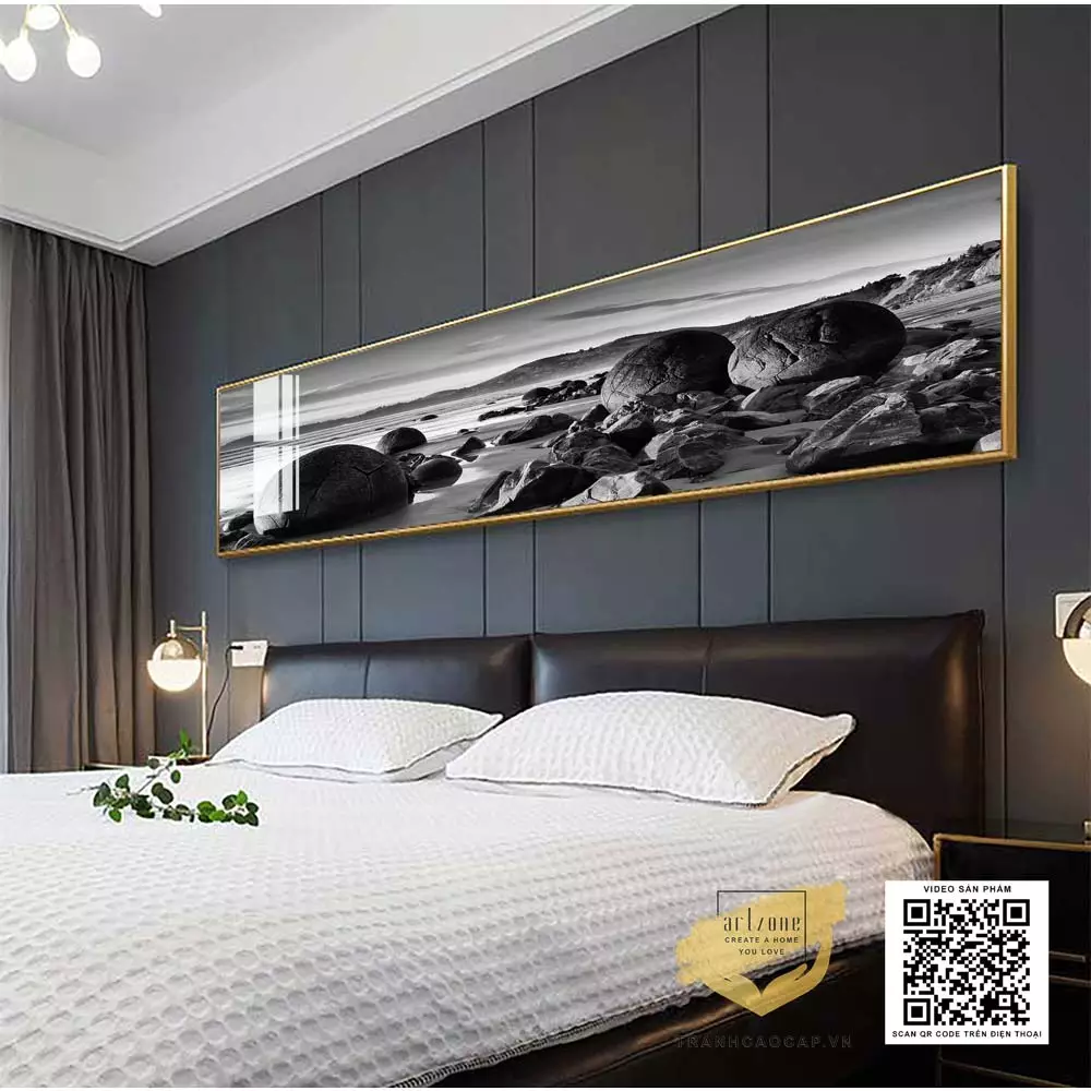 Tranh treo tường phòng ngủ chất liệu Mica cao cấp