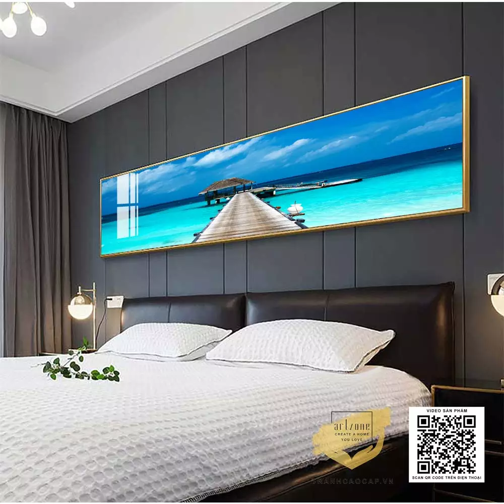 Tranh mica phong cảnh biển AZ1-0614-MICA