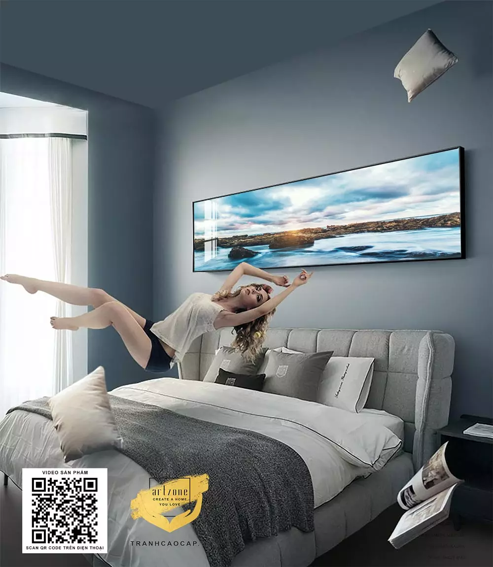 Vị trí treo tranh lý tưởng trong phòng ngủ