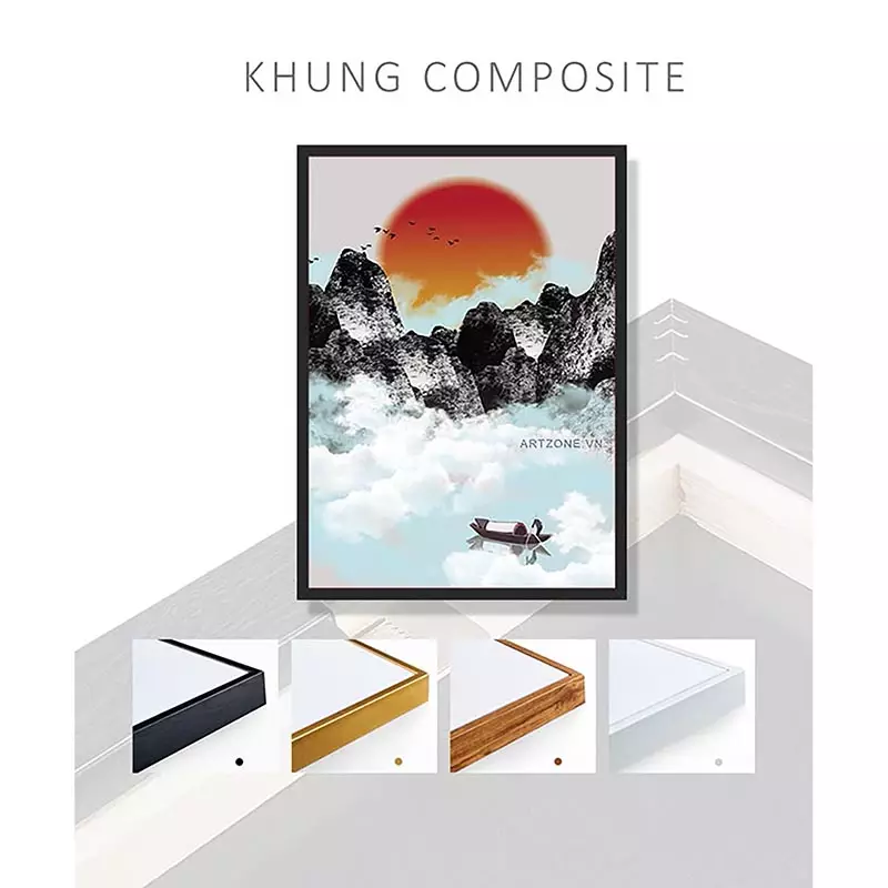 Bức tranh phong cảnh bồng gương - Hình 3