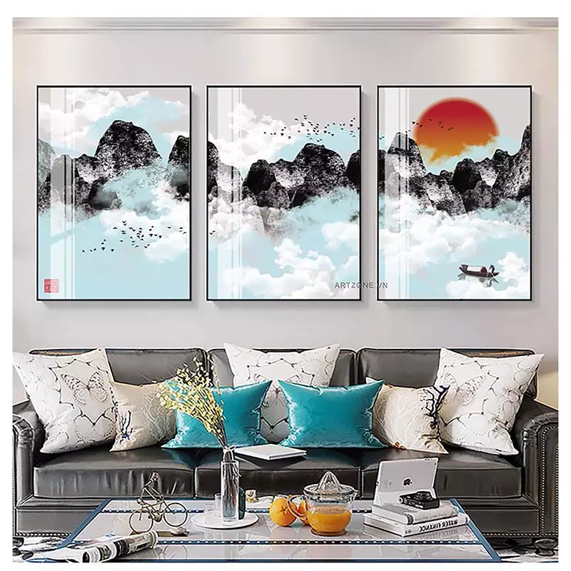 Bức tranh phong cảnh bồng gương - Hình 5