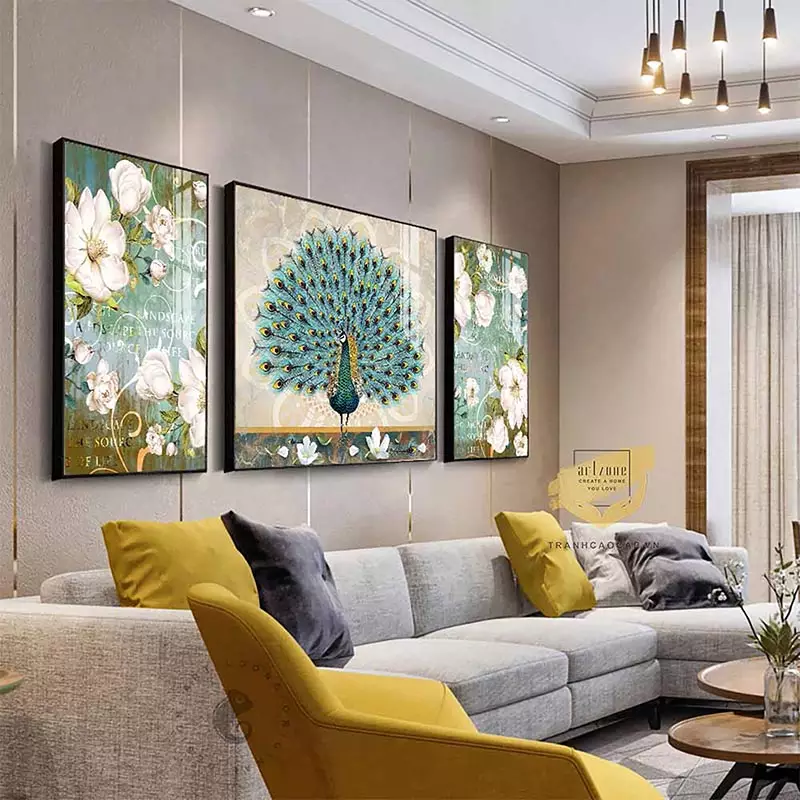 Tranh Mica AZ3-0293 trong trang trí nội thất