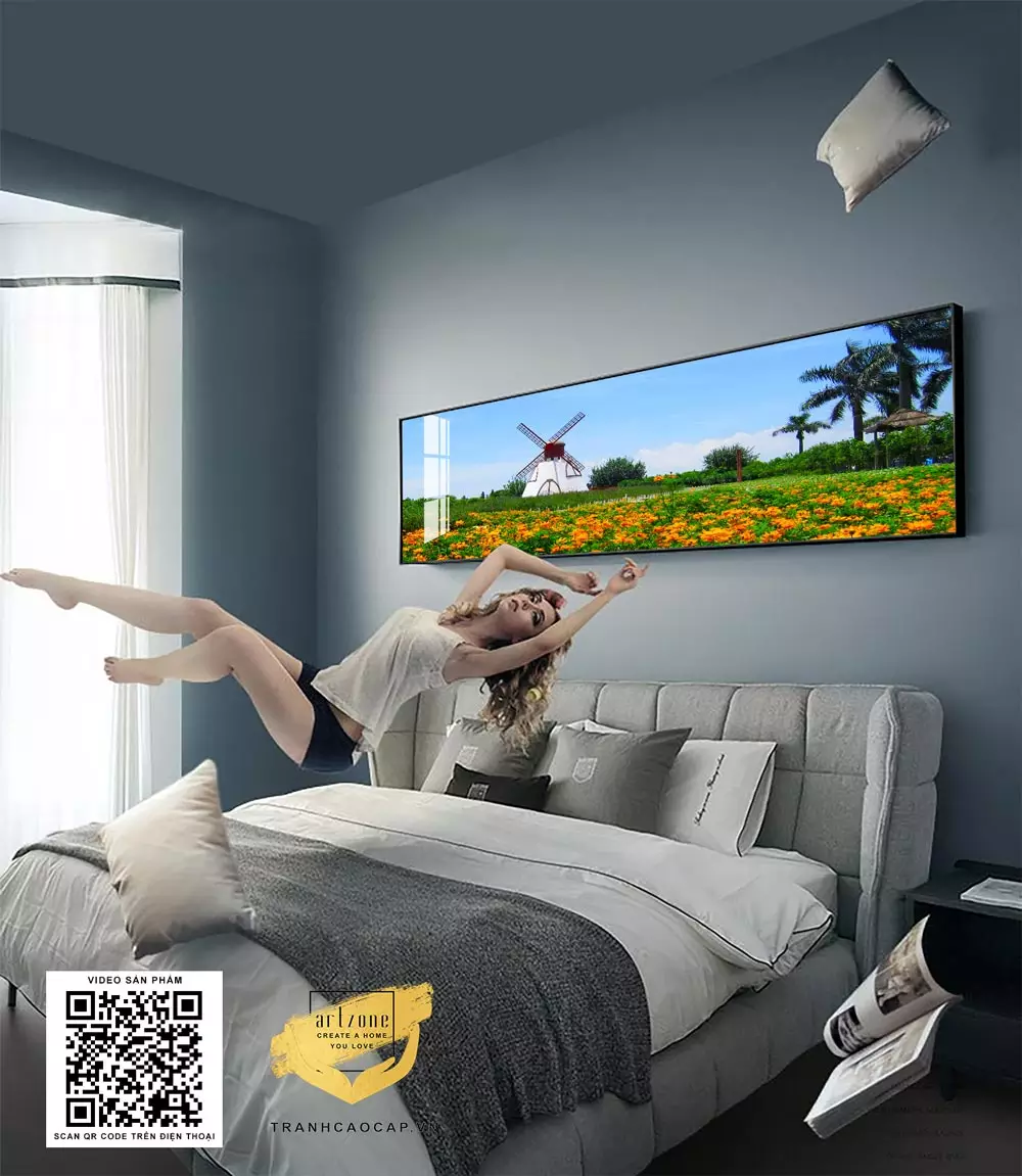 Vị trí treo tranh ngang tầm mắt