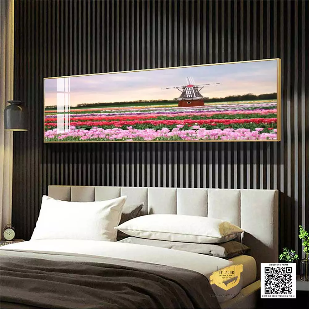 Tranh phong cảnh đồng quê cho phòng ngủ