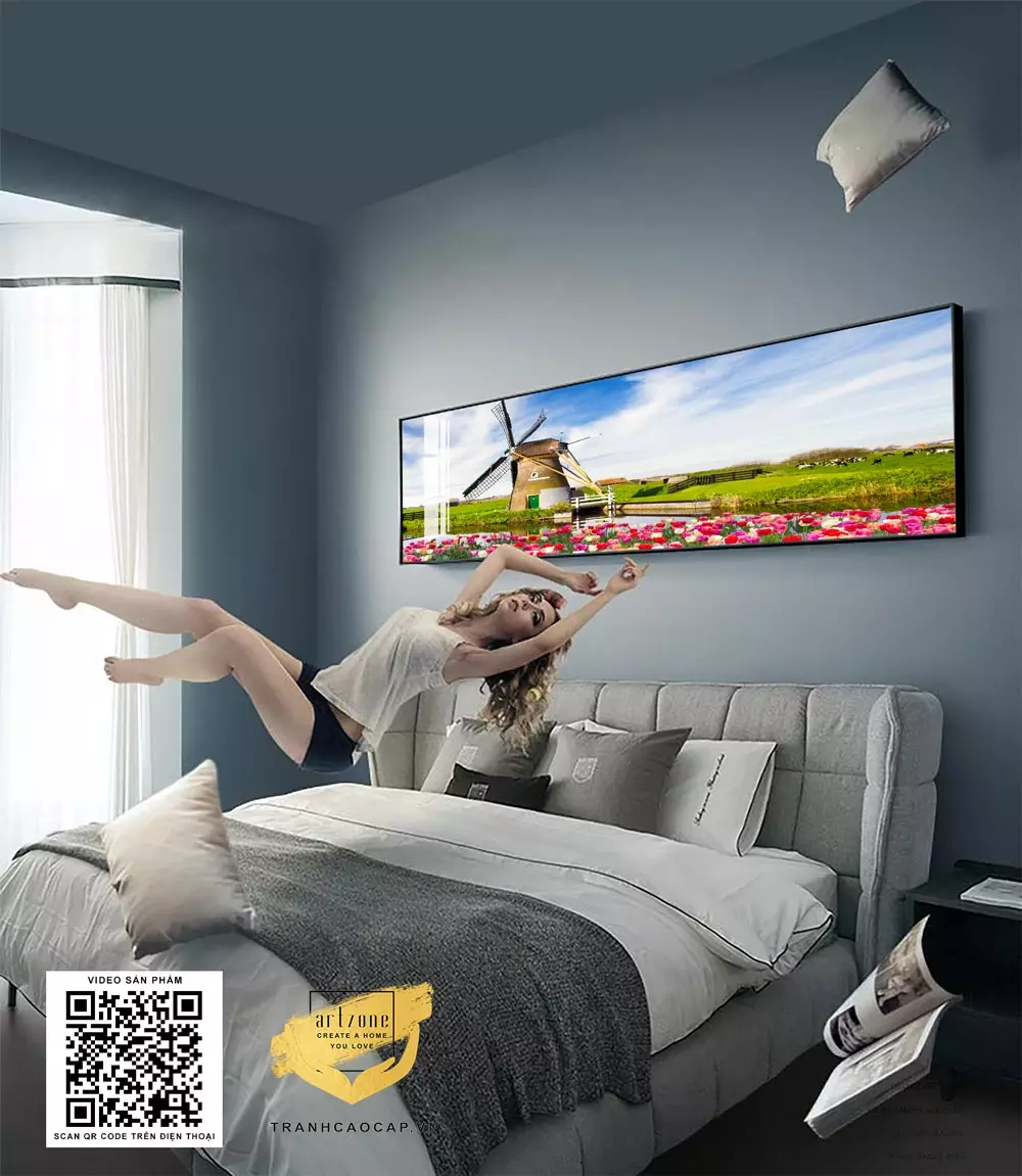 Cách chọn kích thước tranh phù hợp cho phòng ngủ