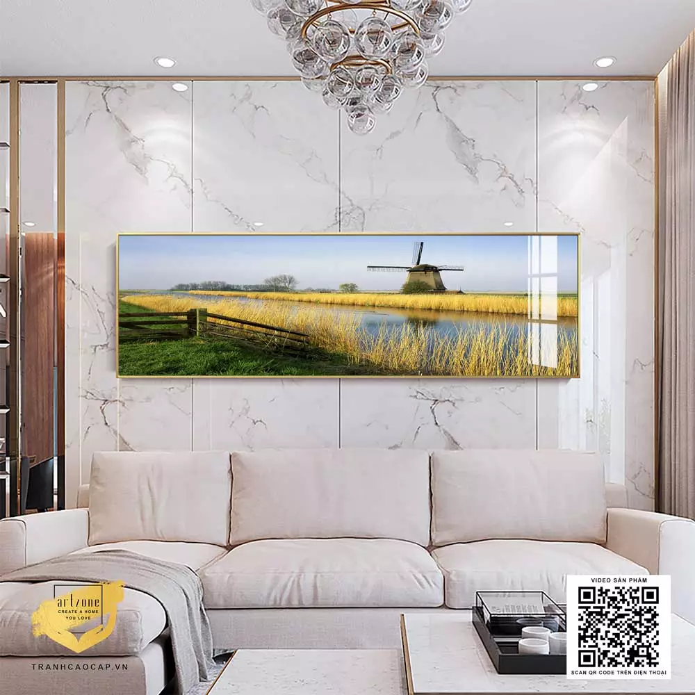 Chọn kích thước tranh cân xứng với diện tích tường Chọn kích thước tranh cân xứng với diện tích tường