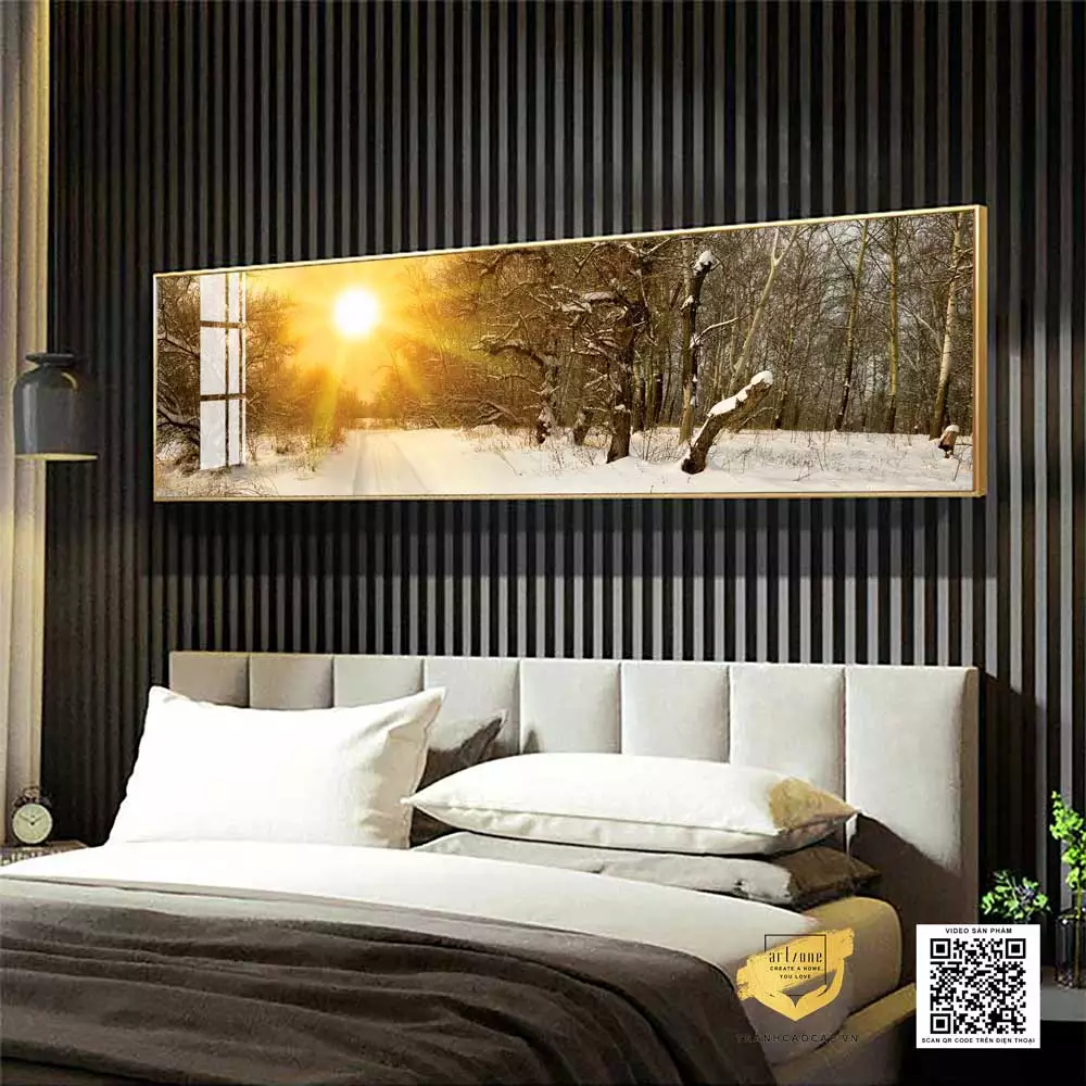 Cách treo tranh mica AZ1-0609 đẹp