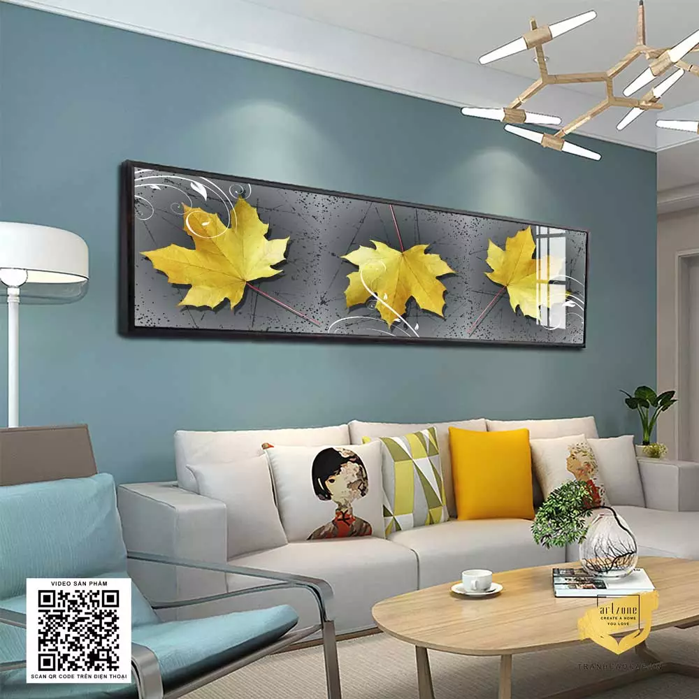 Phòng ngủ ấm cúng với sắc vàng của lá thu