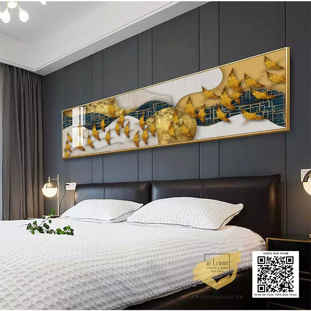 Ánh sáng làm nổi bật vẻ đẹp của bức tranh