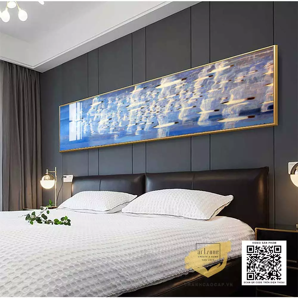 Treo tranh hợp phong thủy mang lại năng lượng tích cực cho phòng ngủ