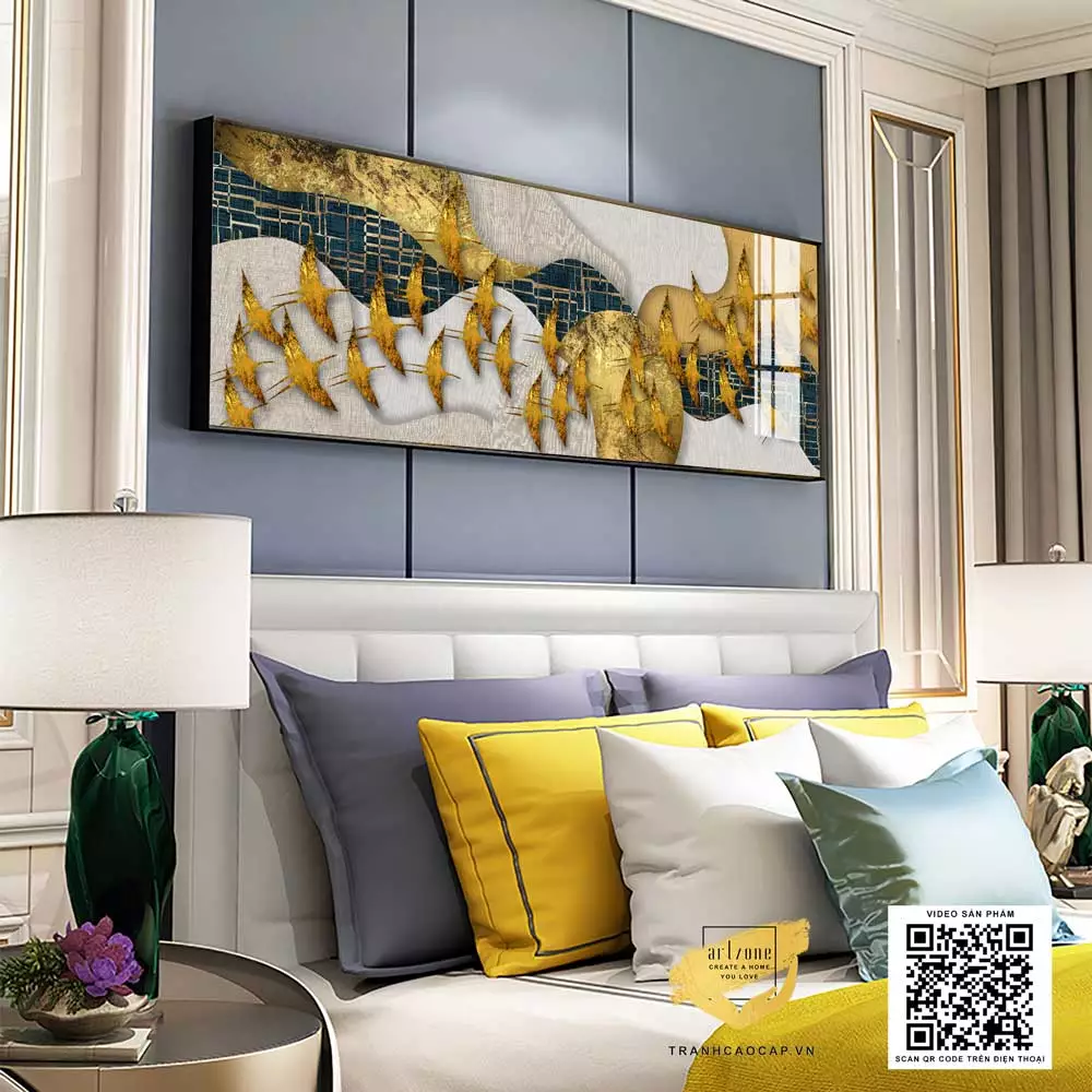 Chọn kích thước tranh phù hợp với diện tích phòng ngủ