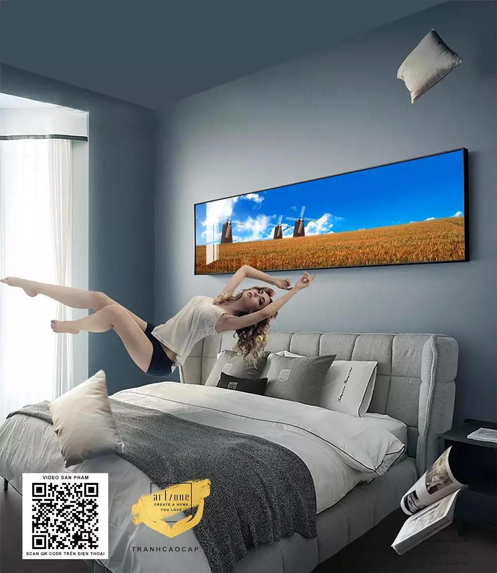 Vị trí treo tranh lý tưởng trong phòng ngủ