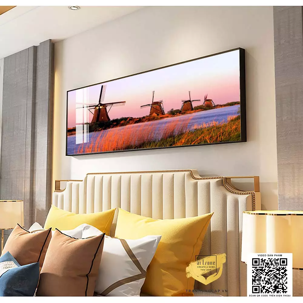 Kích thước tranh treo phòng ngủ