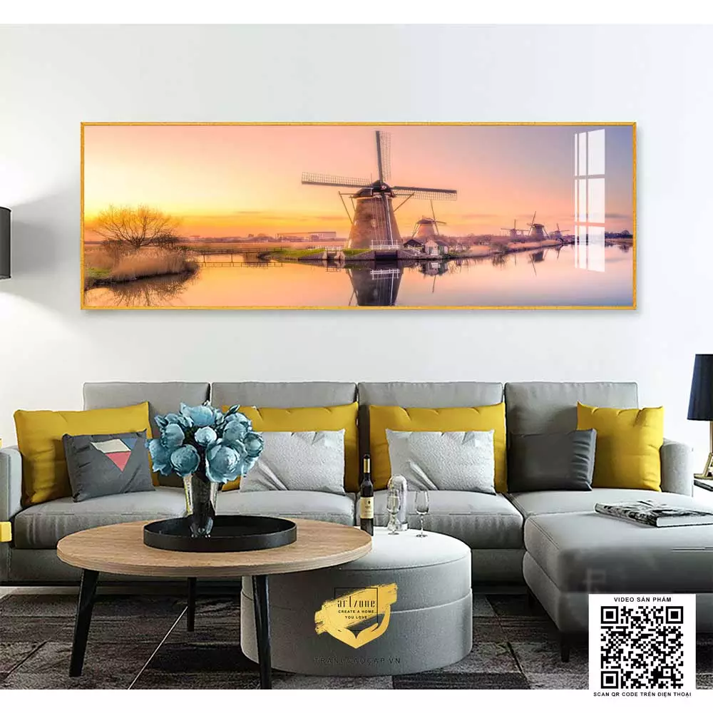 Tranh treo tường tạo điểm nhấn cho phòng ngủ